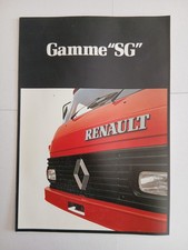 RENAULT  Gamme SG  SG2 SG3