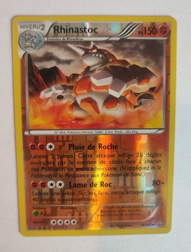 Carte pokemon rhinastoc - carte,