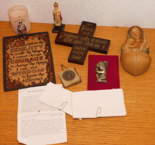 Vintage lot religieux - lot, bougie