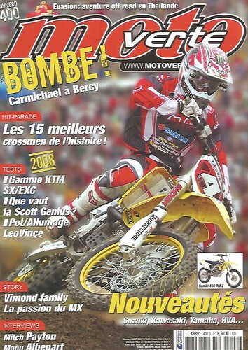 Moto verte 400 gammes - moto,