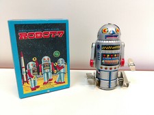 Schylling (Collector Series) Robot-7 - Robot mécanique en tôle (marcheur)