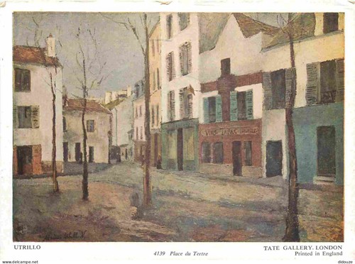 Carte postale art - carte, peinture