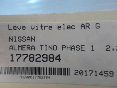 Leve vitre electrique arriere
