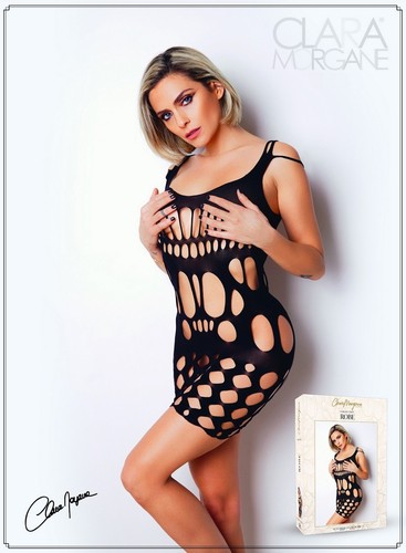 Robe moulante résille - robe,