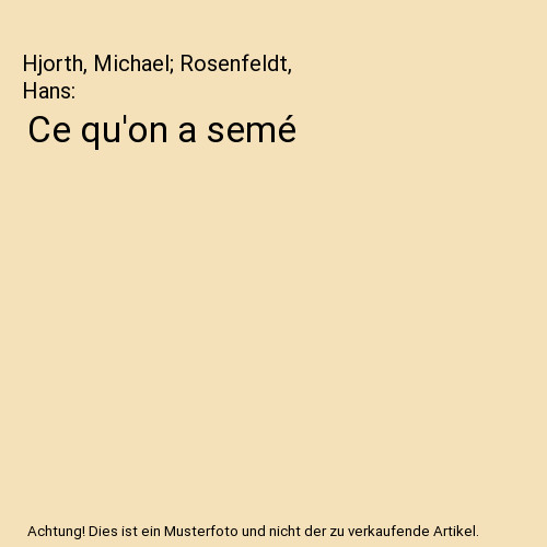 Semé hjorth - ce, a