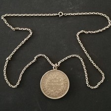 CHAINE PENDENTIF 5 FRANCS