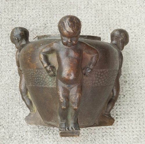 Sculpture art deco bronze - art,