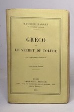 Greco ou le secret de Tolède | Barrès Maurice | Etat correct