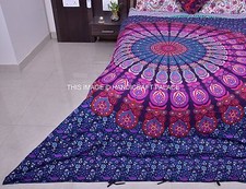 Reine Mandala Set Housse de Couette Coton Hippie Indien Couverture