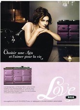 PUBLICITE  ADVERTISING   2008   AGA  nouvelle gamme de cuisinière