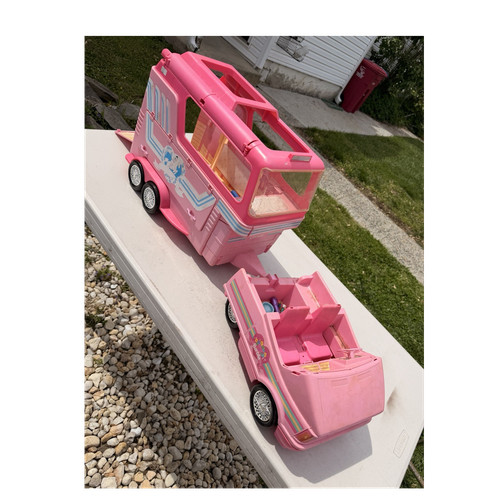 Barbie vintage pink camper - barbie,