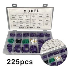 225 pièces kit joint torique de réparation de climatisation voiture joint comp