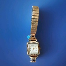  Ancienne montre bracelet femme aurex mécanique plaqué or