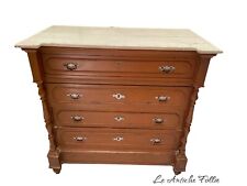 Commode antique en bois massif - cappuccino, fin des années 800, charme vintage