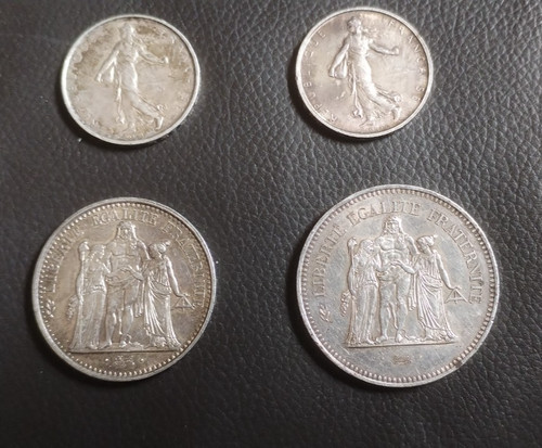 Lot pièces argent - 4,