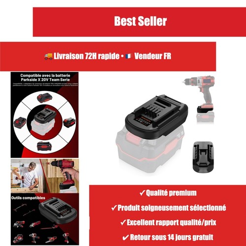 Adaptateur batterie parkside - batterie,