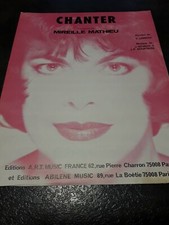 Partition vintage "Chanter "