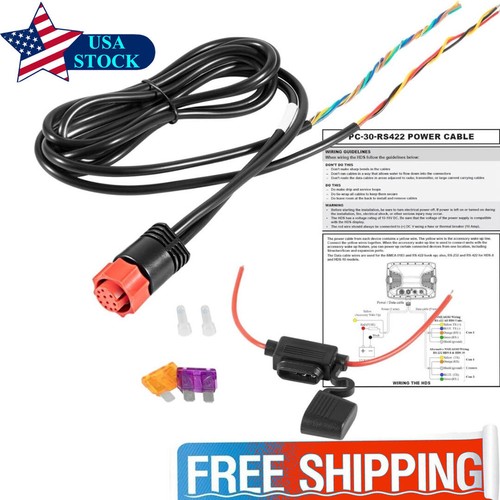 Power cable for - lowrance, hds