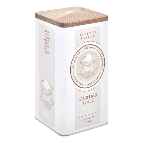 Boîte farine métal - à,