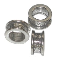 Intercalaire de breloques en argent sterling perle .925 x 1 Intercalaires de bre