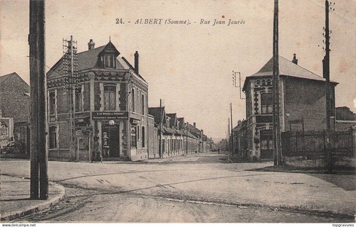 Cpa albert la rue - albert,