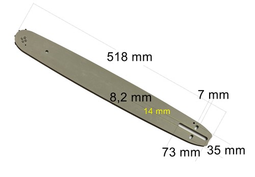 Sabre tronçonneuse cm - sabre, de
