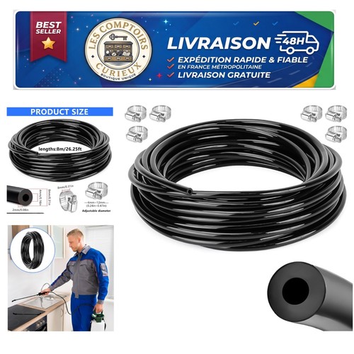 Durite silicone 4mm turbo - silicone, 8m