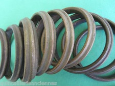 10 gros anneaux laiton massif ancien tringle rideau diamètre intérieur 6,8 cm
