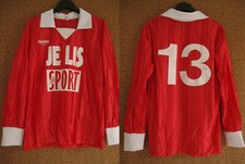 Maillot Je lis le sport Coupe de France Duarig rouge #13 Porté Vintage - 2 x 3