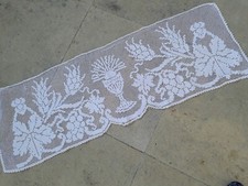 cantonnière dentelle filet