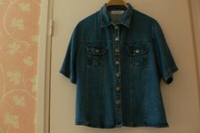 VESTE  CHEMISE CHEMISIER JEANS - FEMME « GREGORY PAT» - T. 40/42