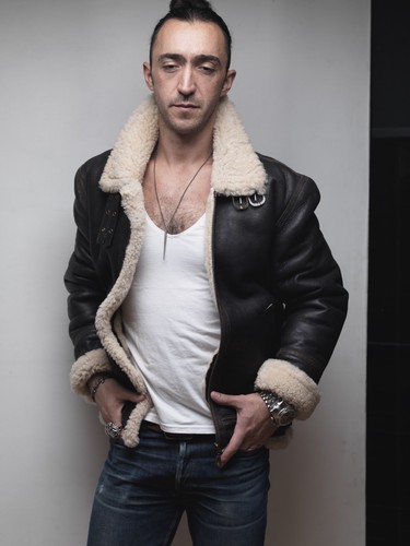 Sheepskin shearling bomber - b3,