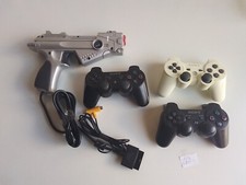 Lot 3 manettes Officielles Sony Dualshock 3 PS3 Playstation + Pistolet Gun PS2