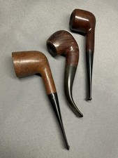 LOT DE TROIS PIPES À FUMER EN BOIS . Dr BOSTON FORTUNE / JEAN DEJAY /REAL BRIAR.