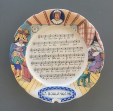 assiette faience sarreguemines