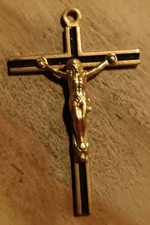 Médaille Religieuse Ancienne Crucifix Jésus Christ 