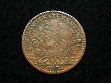 JETON CUIVRE ROUGE LOUIS XIV