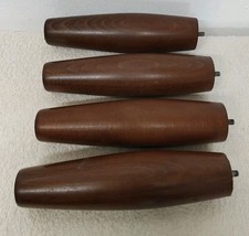 Lot De 4 Anciens Pieds De Lit