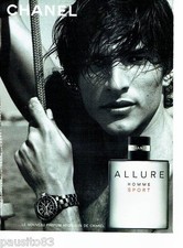 PUBLICITE ADVERTISING 126  2005  parfum homme  Allure  Sport par Chanel