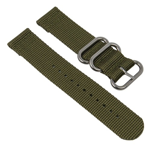 Bracelet montre tissu olive - bracelet,
