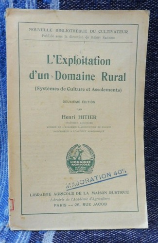 Hitier henri exploitation - hitier, l'exploitation