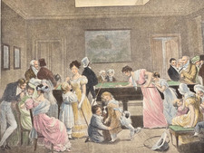 Grande estampe XIXème Le Jeu