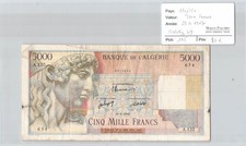 BILLET ALGERIE - 5000 FRANCS -