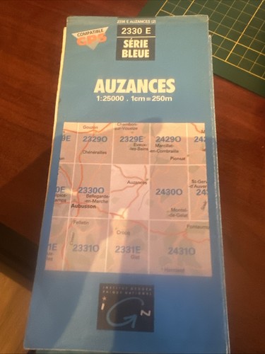 Carte ign auzances - réf, e