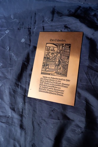 Der schneider gravure plaque - der,