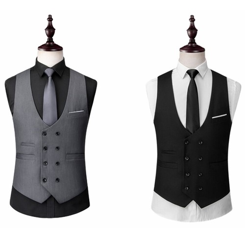 Gilet costume homme noir - gilet,