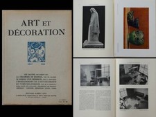 ART ET DECORATION -AOUT 1926- CERAMIQUE MASSOUL, DRAEGER, LIPSKA, RENE MARTIN