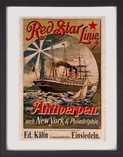 Poster retro - Red Star Line (REPRODUCTION)