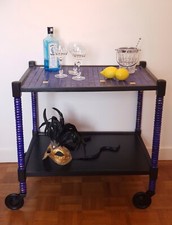 Desserte Bleu Danube Création Française Emaux de briare 