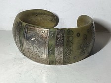 Bracelet Touareg Vintage : Corne et Argent. TBE